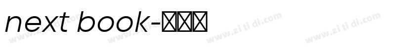 next book字体转换